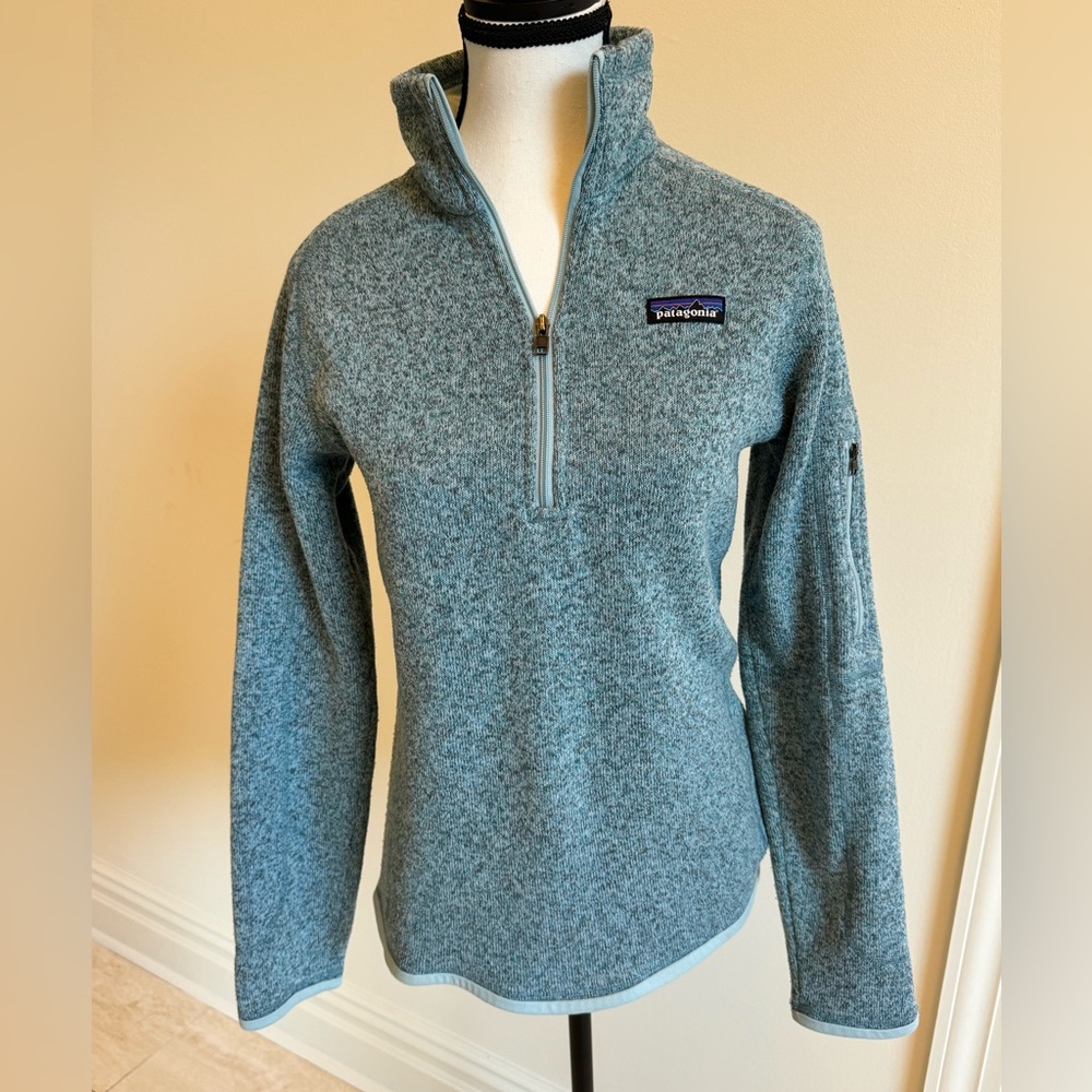 Patagonia W’s Better Sweater 1/4 Zip Ice Blue Medium